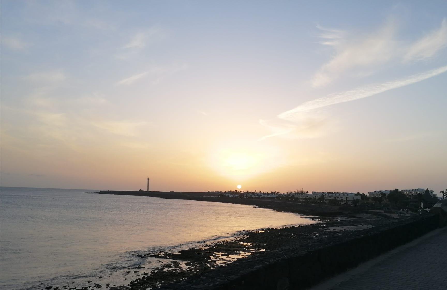 Pechiguera Lighthouse at sunset